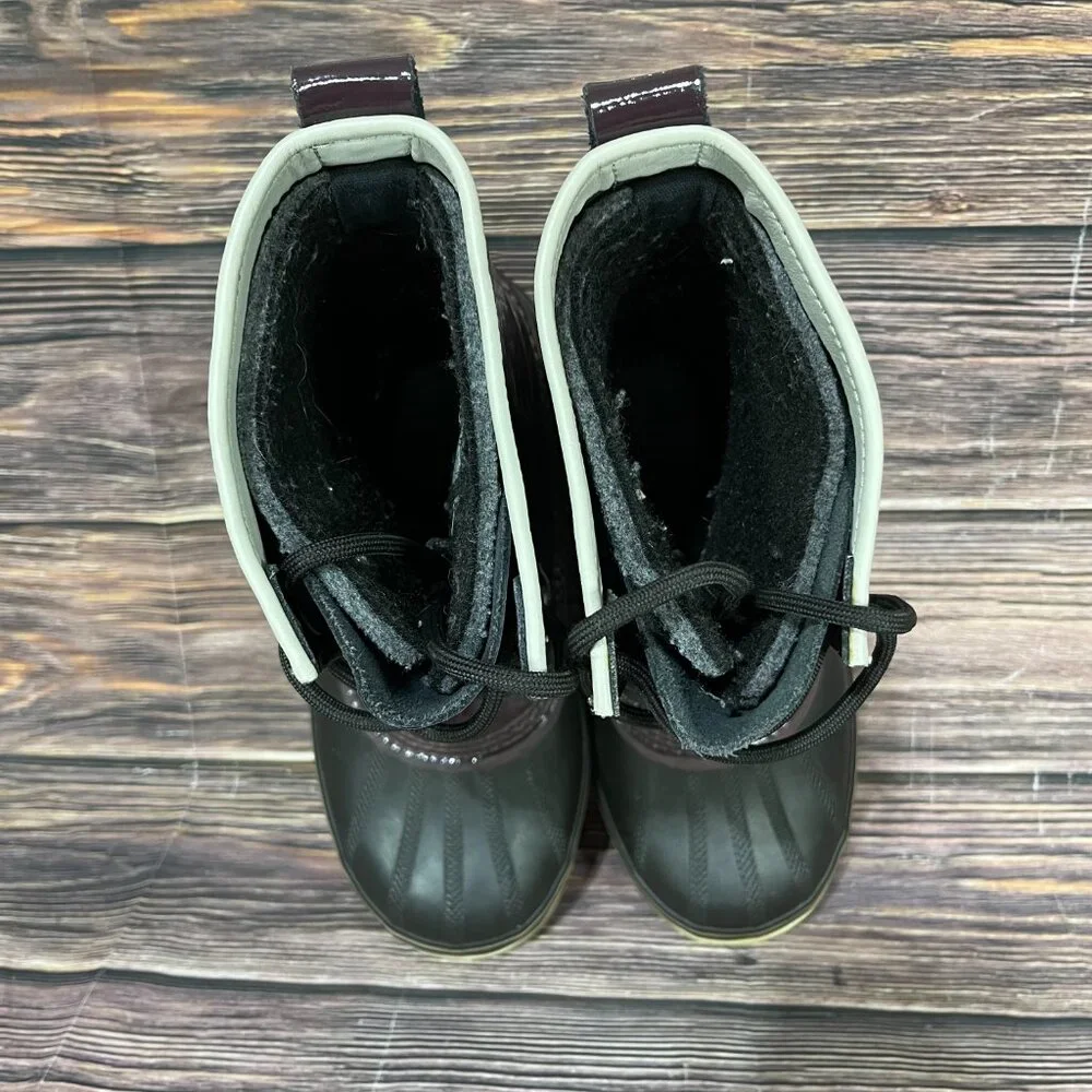 Sorel Dahlia‎ Women's Purple Patent Leather Insulated Snow Boots
